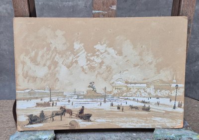 Auguste Allegro, Liegend auf dem Sankt Petersburger Platz