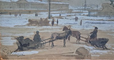 Auguste Allegro, Liegend auf dem Sankt Petersburger Platz