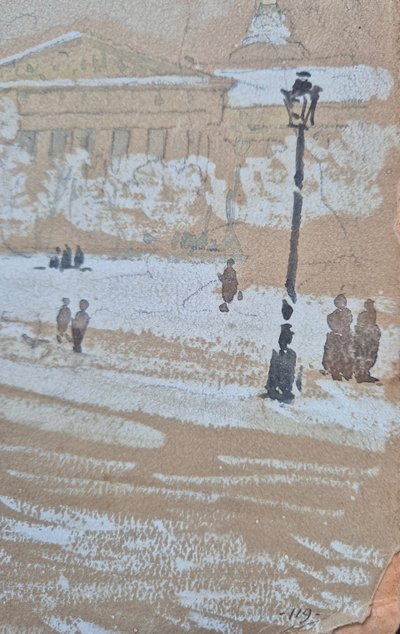 Auguste Allegro, Liegend auf dem Sankt Petersburger Platz