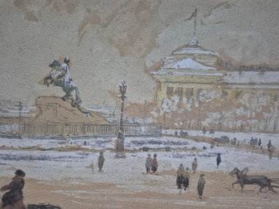 Auguste Allegro, Liegend auf dem Sankt Petersburger Platz