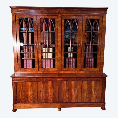 Grande libreria in mogano del XIX secolo 