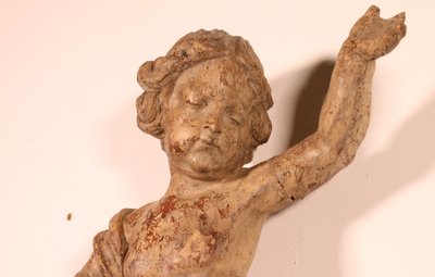 Cherubino in legno intagliato - XVIII secolo