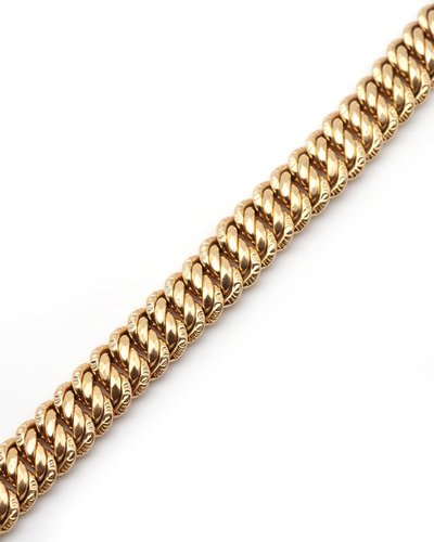 Bracelet ancien maille américaine en or 18k, bracelet année 1930, Bijou ancien, bracelet ancien