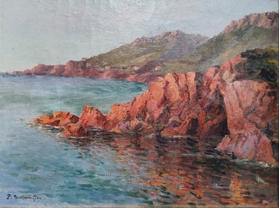 Paul Justin Marcel Balmigère, Olio su tela, Formazioni rocciose delle Calanche, Corsica