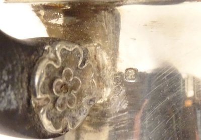 Service à Café Empire Verseuse Cafetière Argent Massif Minerve 1969gr XIXè