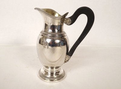 Service à Café Empire Verseuse Cafetière Argent Massif Minerve 1969gr XIXè