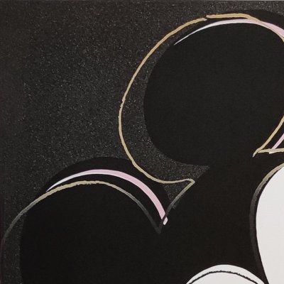 1980s Gorgeous Andy Warhol "Mickey Mouse" Limited Edition Lithograph by Leo Castelli