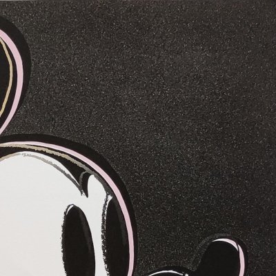 1980s Gorgeous Andy Warhol "Mickey Mouse" Limited Edition Lithograph by Leo Castelli