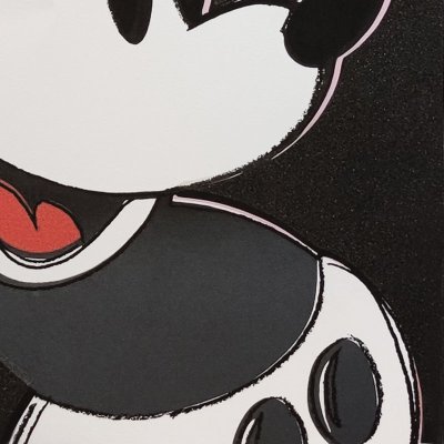 1980s Gorgeous Andy Warhol "Mickey Mouse" Limited Edition Lithograph by Leo Castelli