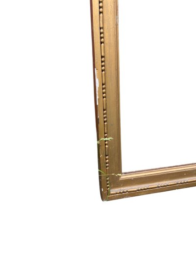 19th Century Beveled Mirror in Gilded Wood, Louis XVI Style – 45 x 72 cm