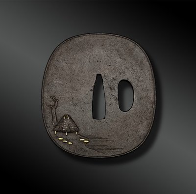 TSUBA Naga Maru Gata - Giappone - Periodo Edo (1603-1868)