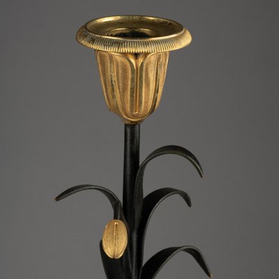 Pair of "Return from Egypt" Candlesticks, First Empire Period