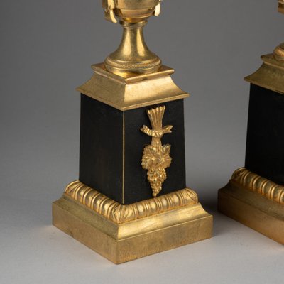 Pair of "Return from Egypt" Candlesticks, First Empire Period