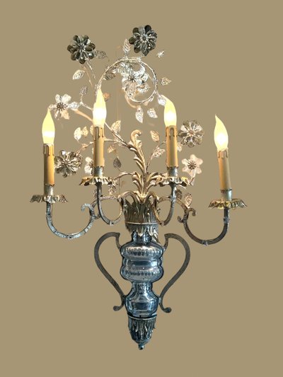 LARGE WALL LIGHT BY "BANCI FIRENZE ITALY DESIGN REGENGE" FROM THE 60S