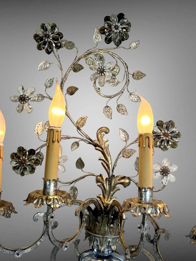 LARGE WALL LIGHT BY "BANCI FIRENZE ITALY DESIGN REGENGE" FROM THE 60S
