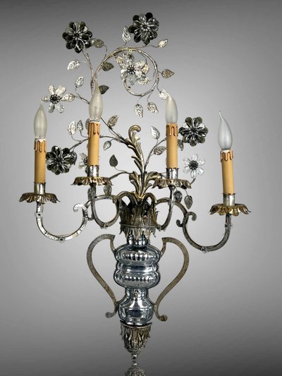 LARGE WALL LIGHT BY "BANCI FIRENZE ITALY DESIGN REGENGE" FROM THE 60S