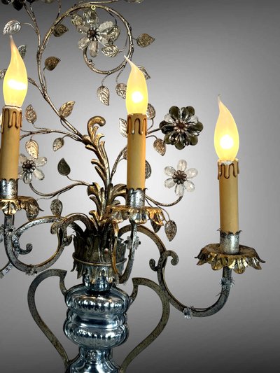 LARGE WALL LIGHT BY "BANCI FIRENZE ITALY DESIGN REGENGE" FROM THE 60S