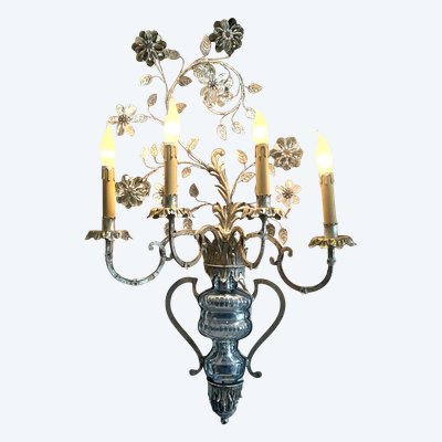 LARGE WALL LIGHT BY "BANCI FIRENZE ITALY DESIGN REGENGE" FROM THE 60S