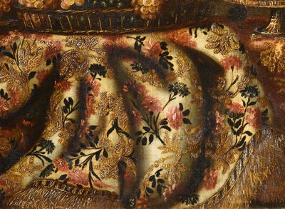Still Life With Carpet, Basket Of Grapes And Figs, Antonio Gianlisi II 