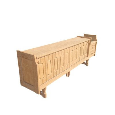 Simon sideboard in light oak, Guillerme and Chambron