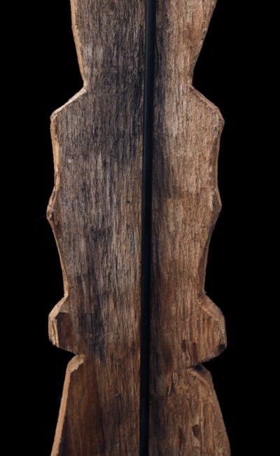 Pig charm, engraved bark, tribal art, Oceanic art, first art, Oceania, sculpture