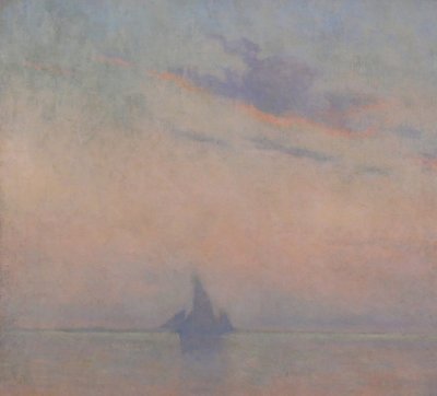Maurice ORLIAC 1858-1934 Study of sky on the sea painting 1926 landscape impressionism Nantes