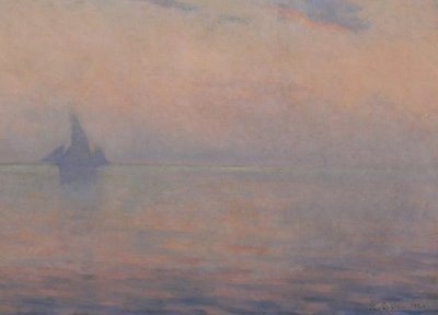 Maurice ORLIAC 1858-1934 Study of sky on the sea painting 1926 landscape impressionism Nantes