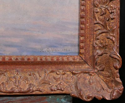 Maurice ORLIAC 1858-1934 Study of sky on the sea painting 1926 landscape impressionism Nantes