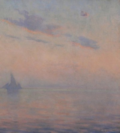 Maurice ORLIAC 1858-1934 Study of sky on the sea painting 1926 landscape impressionism Nantes
