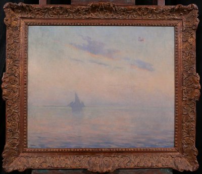 Maurice ORLIAC 1858-1934 Study of sky on the sea painting 1926 landscape impressionism Nantes