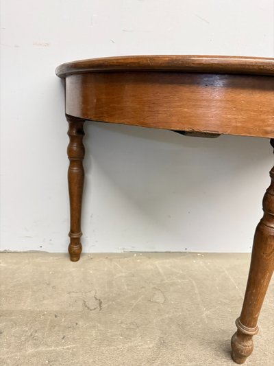 Console ancienne Louis Philippe en châtaignier, milieu du XIXe siècle, 71x106x52 cm, Ombrie
