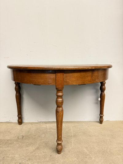 Console ancienne Louis Philippe en châtaignier, milieu du XIXe siècle, 71x106x52 cm, Ombrie