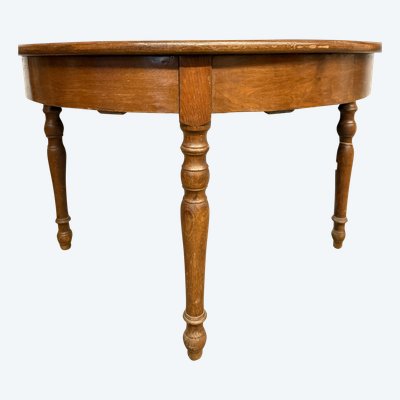 Console ancienne Louis Philippe en châtaignier, milieu du XIXe siècle, 71x106x52 cm, Ombrie