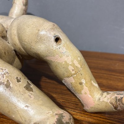 Scultura lignea XVIII secolo Gesù Bambino Benedicente