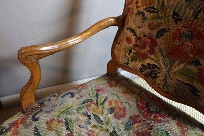 Pair of Louis XV armchairs, 18th century