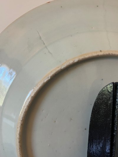 19th century Cantonese porcelain plate, famille rose