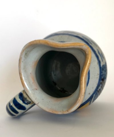Pitcher / Cider jug in NEVERS earthenware, 18th century