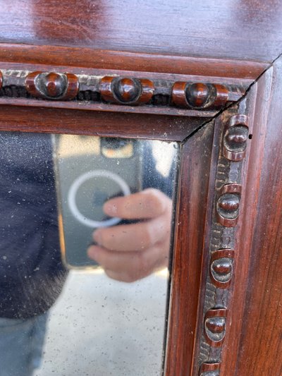 Louis XV Style Mahogany Mirror 134 x 96 cm