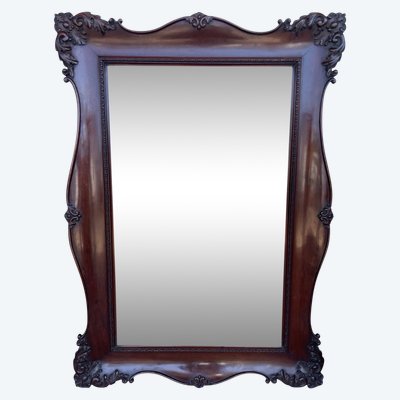 Louis XV Style Mahogany Mirror 134 x 96 cm