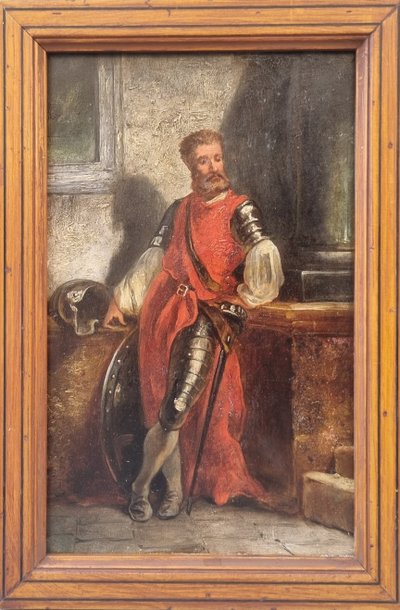Ernest MESSONIER (Entourage von) - Porträt eines Soldaten in Rüstung 