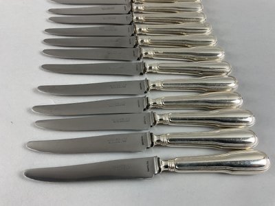 Set of 12 cheese knives, Filey model