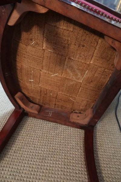 19th century Empire mahogany living room