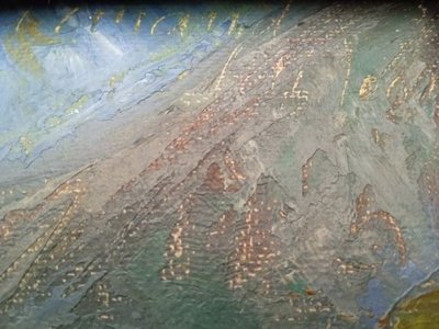 Armand PETITJEAN ? (geboren 1909?) Pyrenäen-Landschaft.