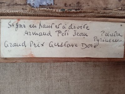 Armand PETITJEAN ? (geboren 1909?) Pyrenäen-Landschaft.