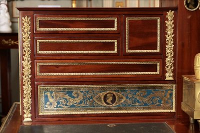 Empire period stepped desk
