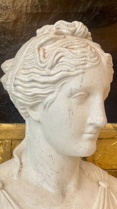 Busto in gesso, stile antico, fine XIX secolo 