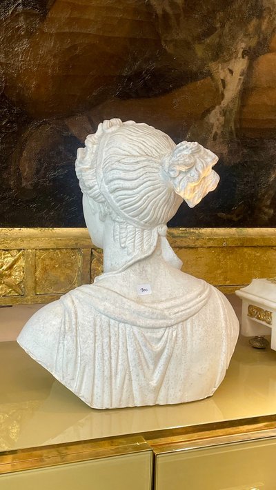 Busto in gesso, stile antico, fine XIX secolo 