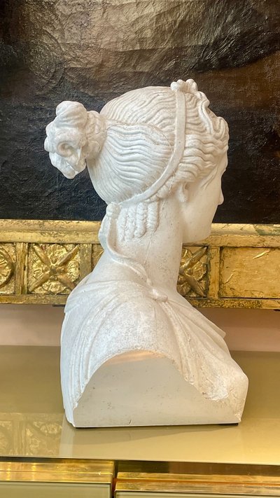 Busto in gesso, stile antico, fine XIX secolo 