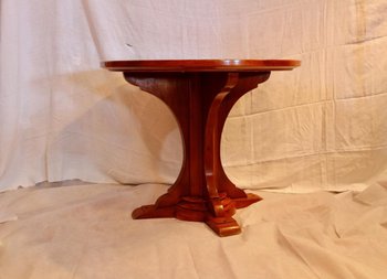 Mahogany Liner Table / Pedestal Table, 20th century