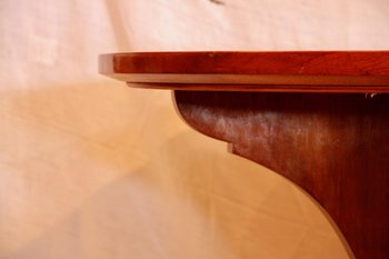 Mahogany Liner Table / Pedestal Table, 20th century